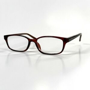 MODERN TIMES Tawny Eyeglasses Frame Only 52-17-135 Brown Animal Print Temples